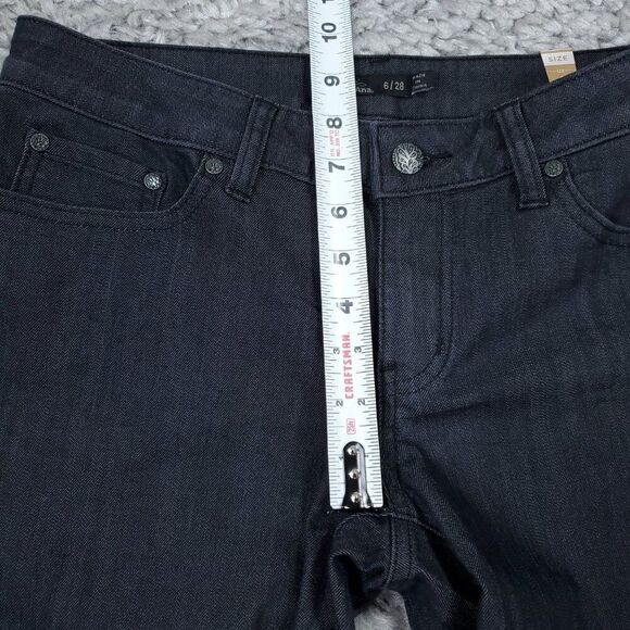 Prana Kara Rolled Skinny Jeans Denim Gray Size 6 28 Stretch Cuffed Low Rise - Picture 12 of 12